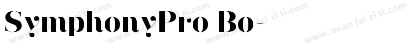 SymphonyPro Bo字体转换